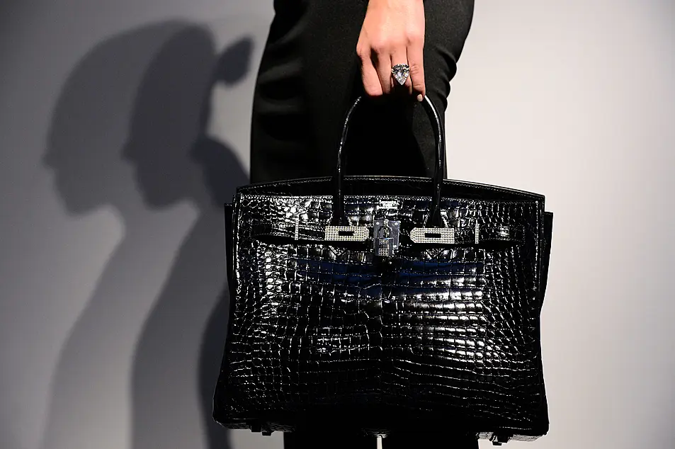 Hermes Birkin 35 Bag Black Crocodile SHW