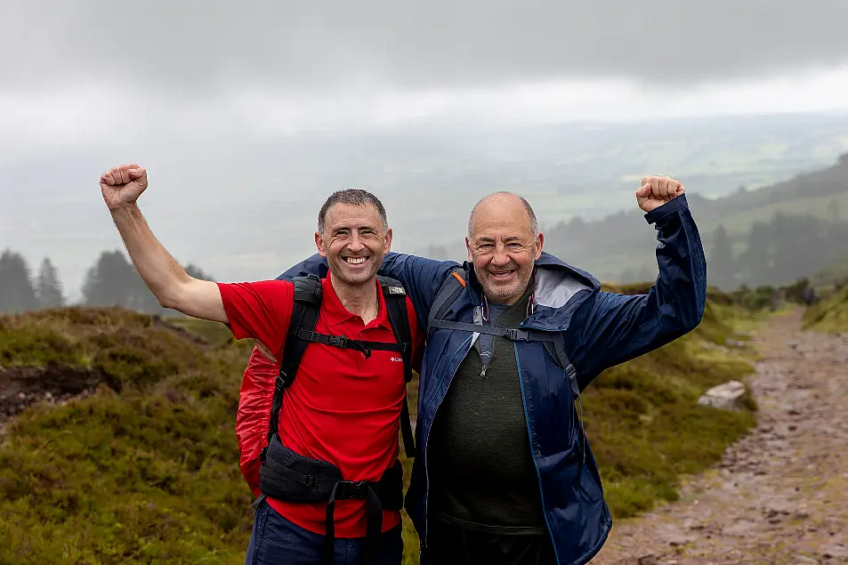 Dr Richard Horgan with his friend and colleague Prof Richard Greene 