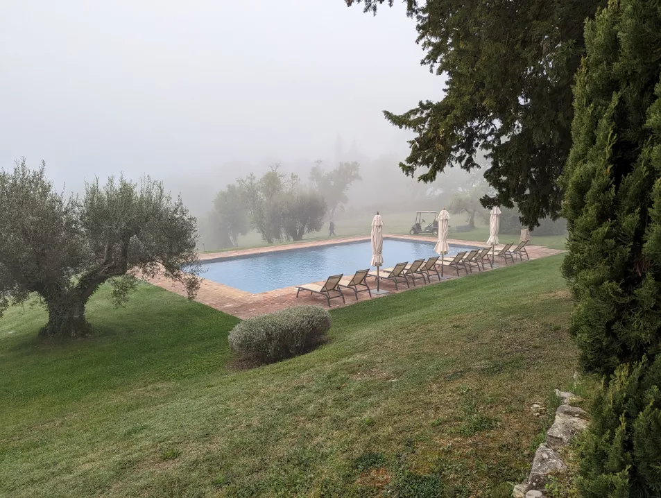 The pool at Borgo Bastia Creti
