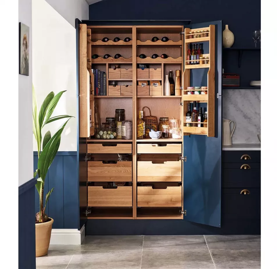 A large walk-in pantry