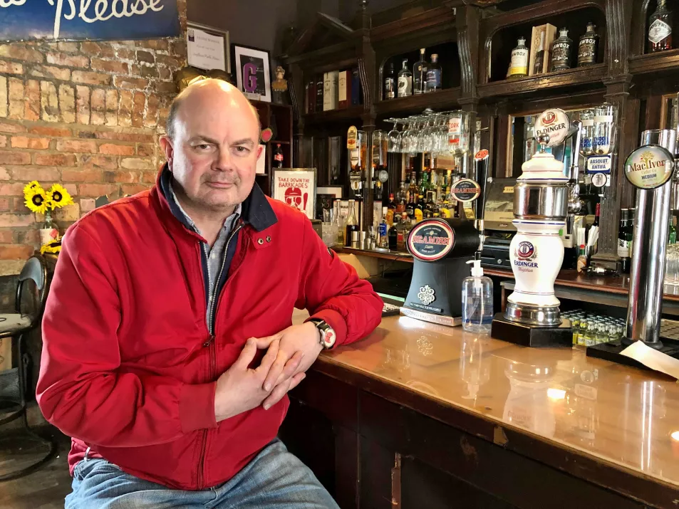 Pedro Donald, owner of the Sunflower pub in Belfast, 