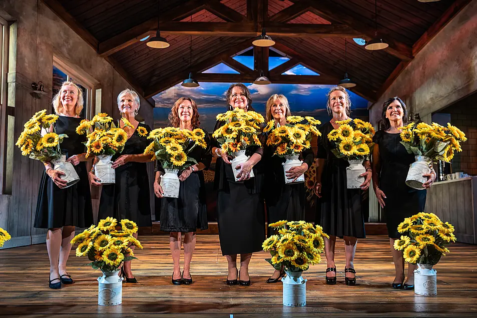 The cast of Calendar Girls The Musical