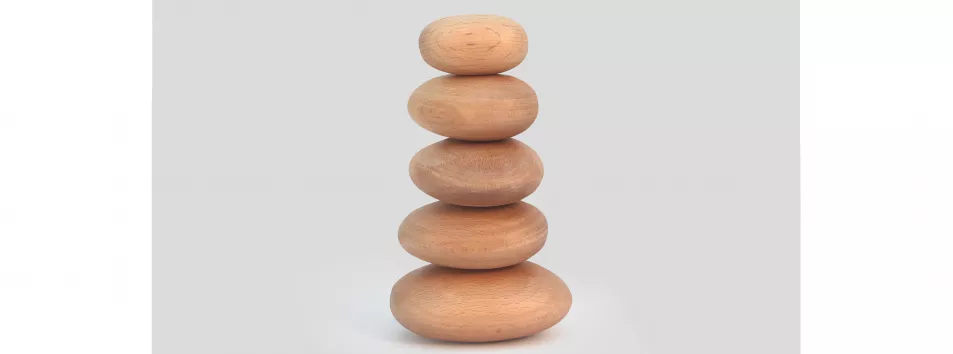 Balance Wooden Stacking Stones