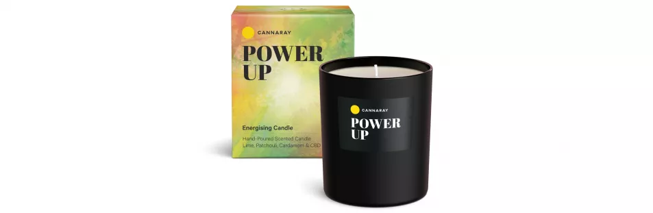 Cannaray Power Up Energising CBD Scented Candle