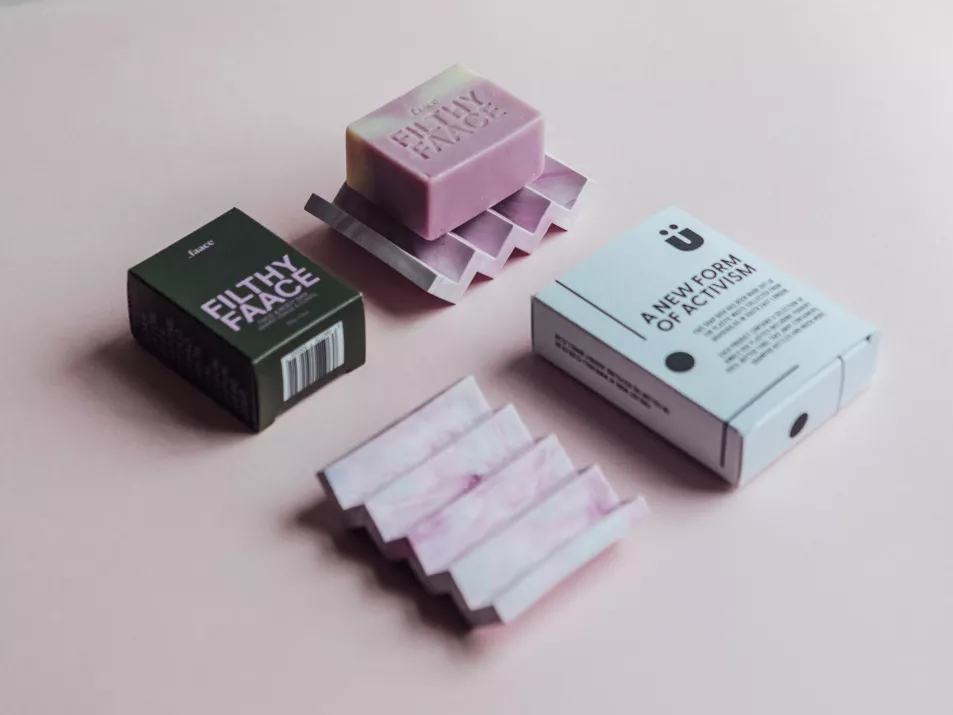 Müll Club X Faace Quality Soap and Matching Soap Dish