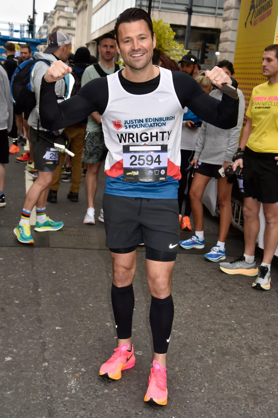 Mark Wright at the Start of the 2023 London Landmarks Half Marathon 