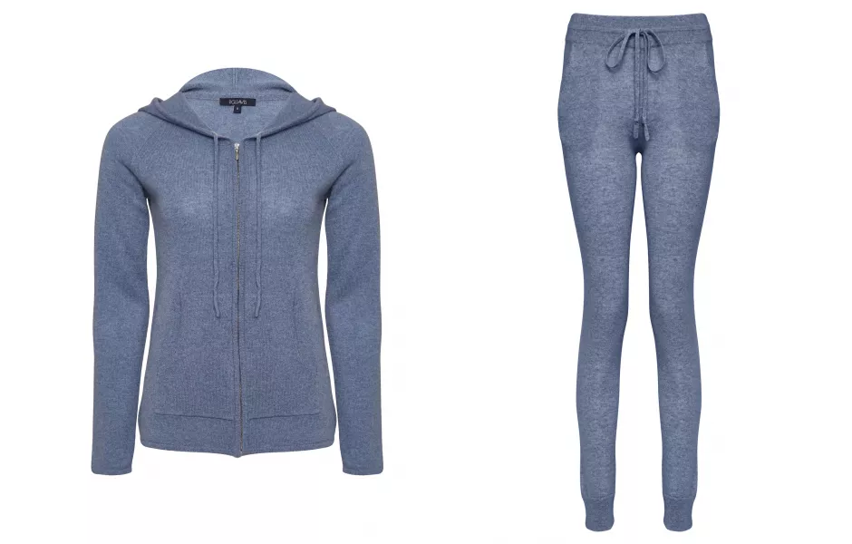 Figleaves Bliss Cashmere Zip Hoody; Bliss Cashmere Cuffed Jogger