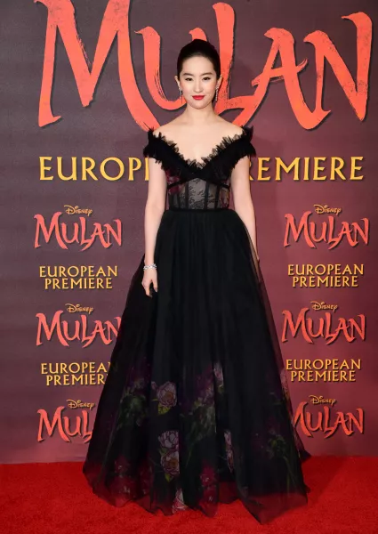 Lui Yifei attending the European premiere of Disney's Mulan