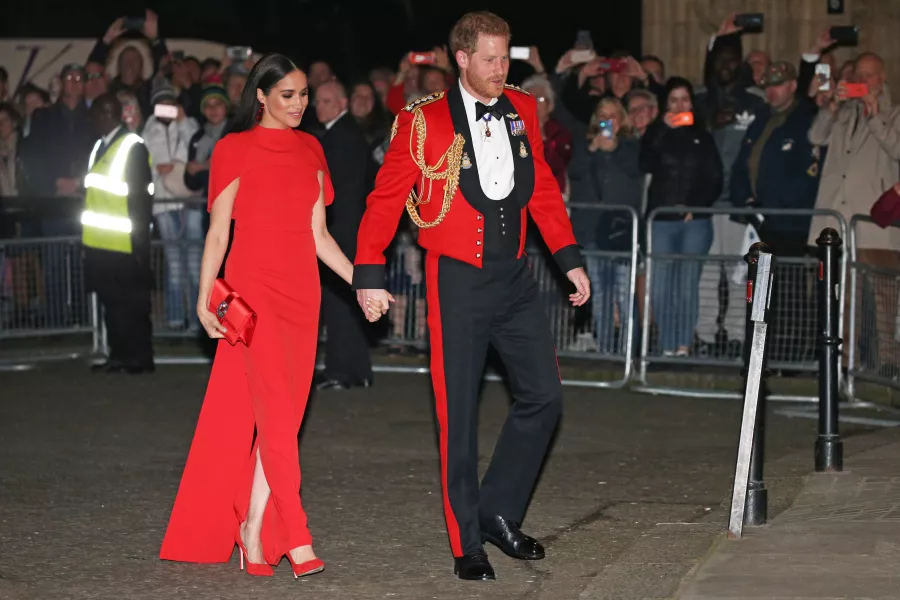 The Duke and Duchess of Sussex arrive at the Royal Albert Hall to attend the Mountbatten Festival of Music in March