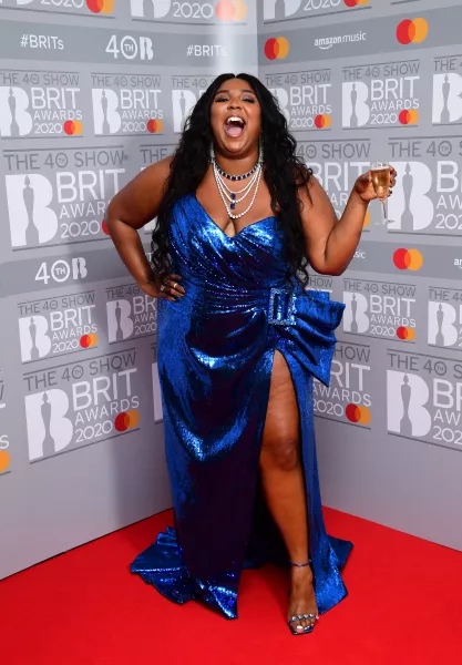 Lizzo at the Brit Awards