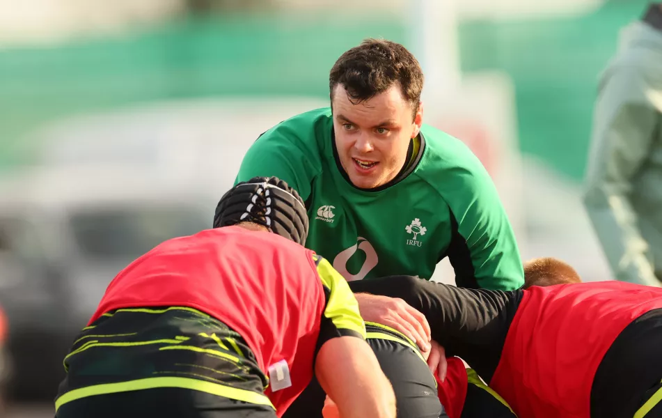 James Ryan's leadership skills have impressed Ireland head coach Andy Farrell (INPHO/Billy Stickland)