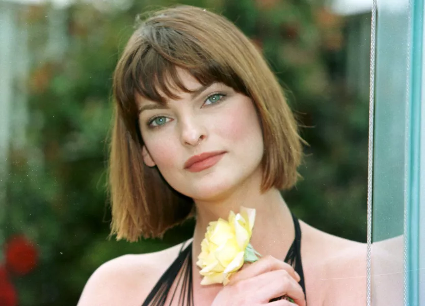 Supermodel Linda Evangelista in 1997