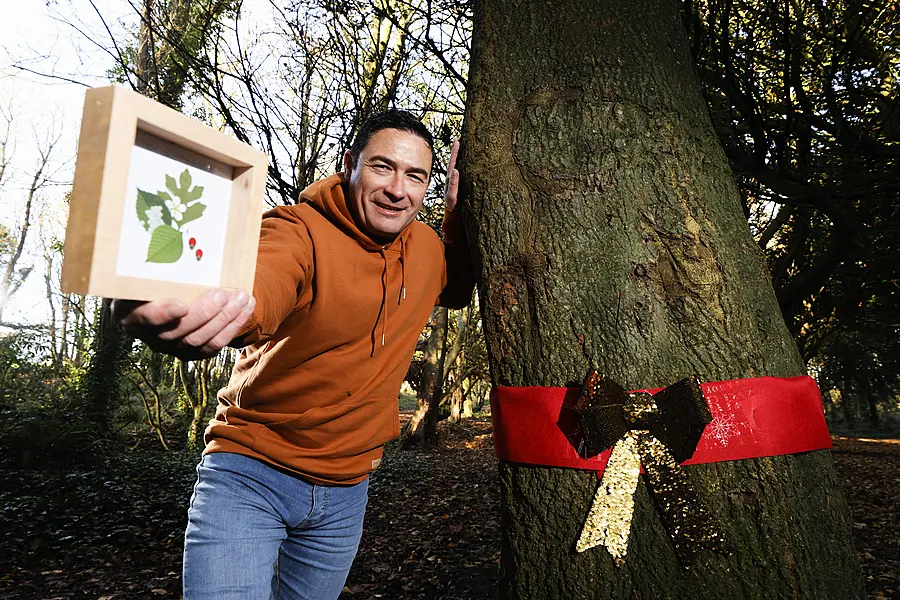 Neil McCabe of Grown Forest, which aims to plant 50,000 trees across Ireland by the end of next year to widen Ireland’s biodiversity and revive our wild forests. Picture: Conor McCabe.