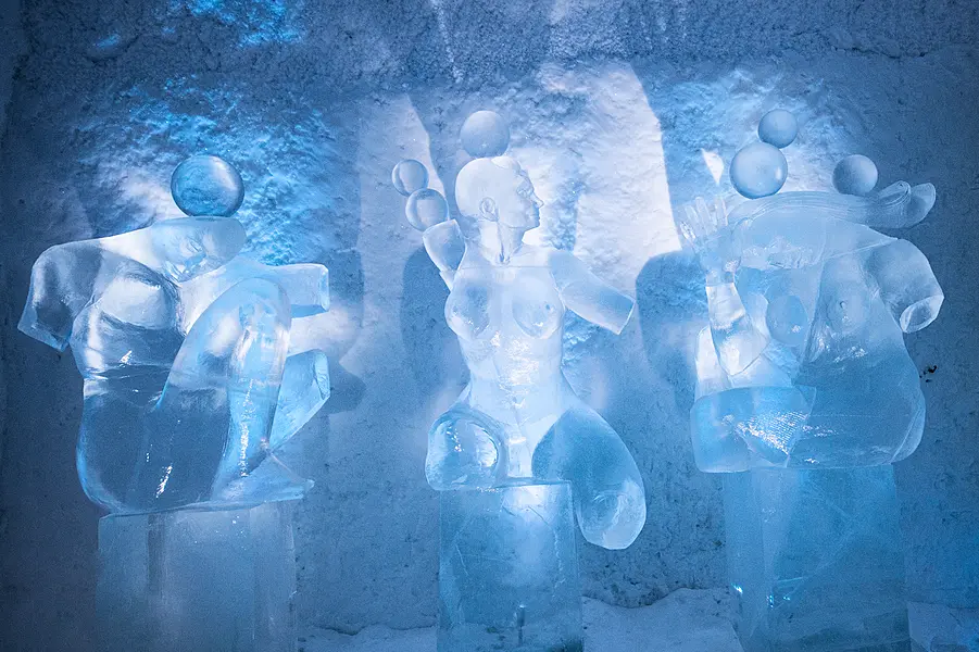 The 'Hang Loose' suite (icehotel.com/Edith Van de Wetering & Wilfred Stijgeris/Asaf Kliger/PA)