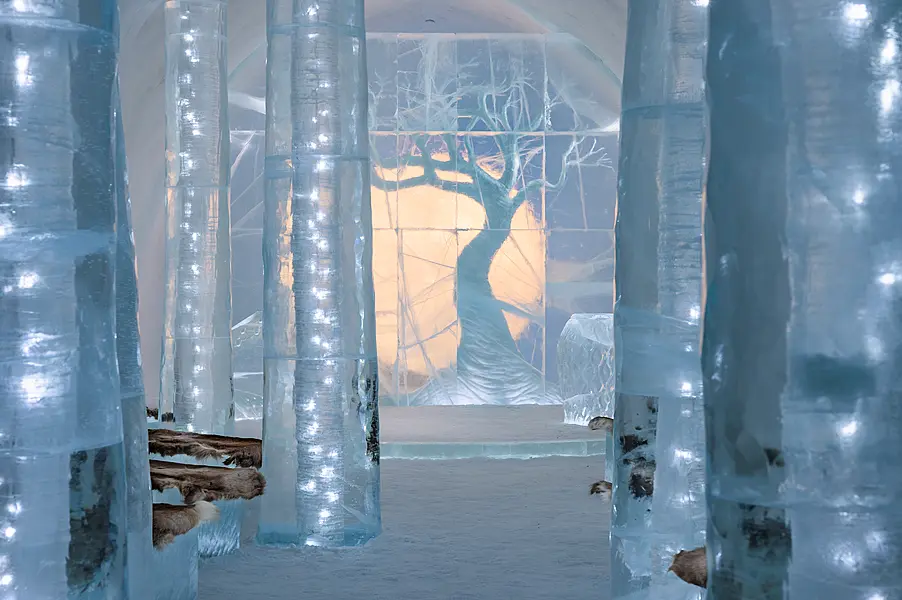 'Ceremony Hall' (icehotel.com/Anna Öhlund & John Pettersson/Asaf Kliger/PA)