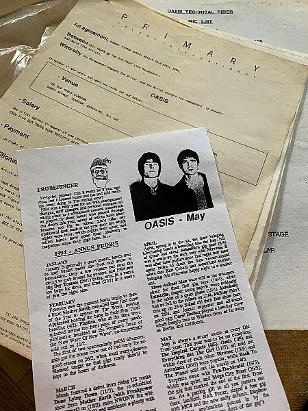 1994 Oasis venue contract