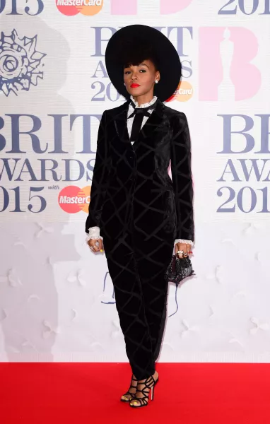 Janelle Monae at the 2015 Brit Awards