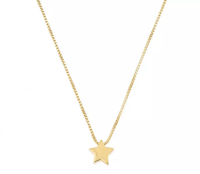 Oliver Bonas Star Gold Plated Pendant Necklace