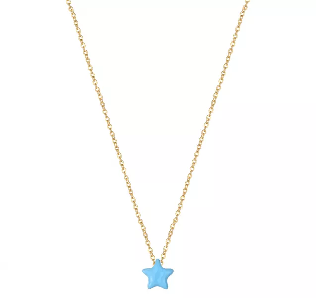Seol + Gold Blue Star Necklace
