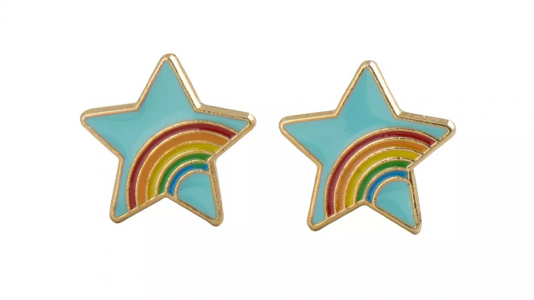 Acorn and Will Rainbow Star Earrings