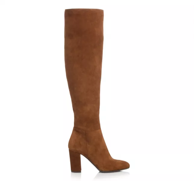 Dune Selsie Taupe Over The Knee Boots