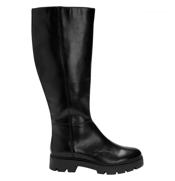 Next Black Forever Comfort Knee High Leather Boots