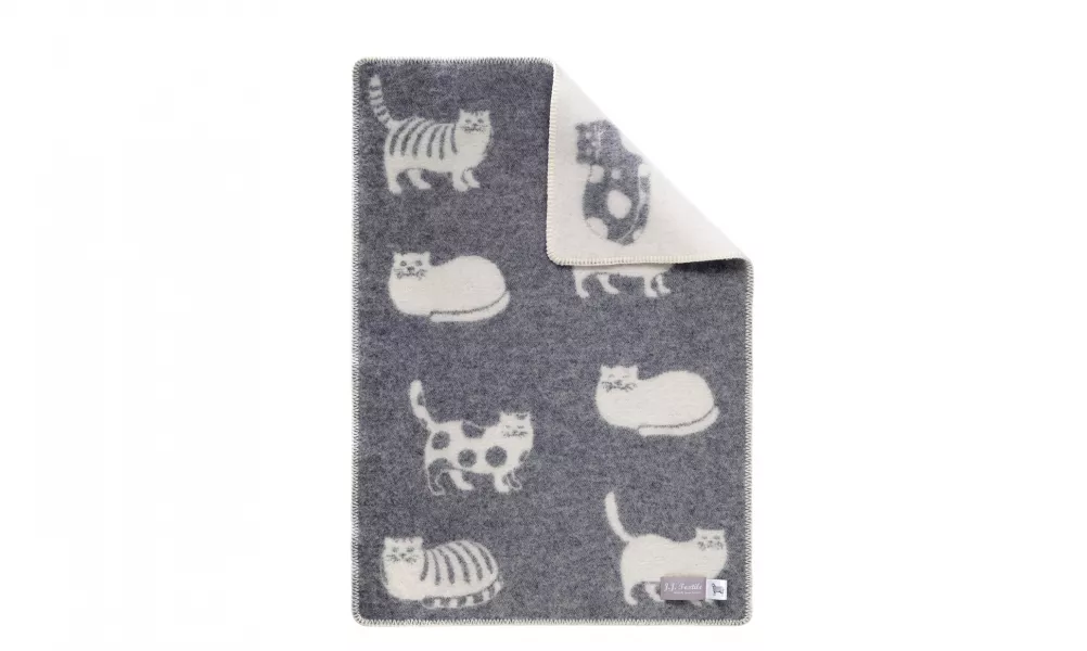 J.J. Textile Cat Little Blanket, £39, jjtextile.co.uk
