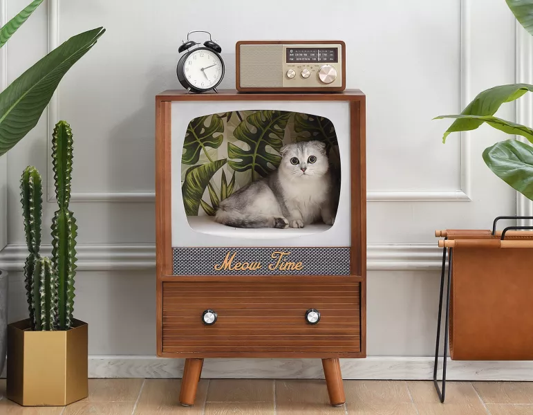Vintage Style TV Cat Condo, £59.99, Daals