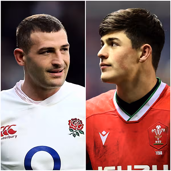 Jonny May and Louis Rees-Zammit