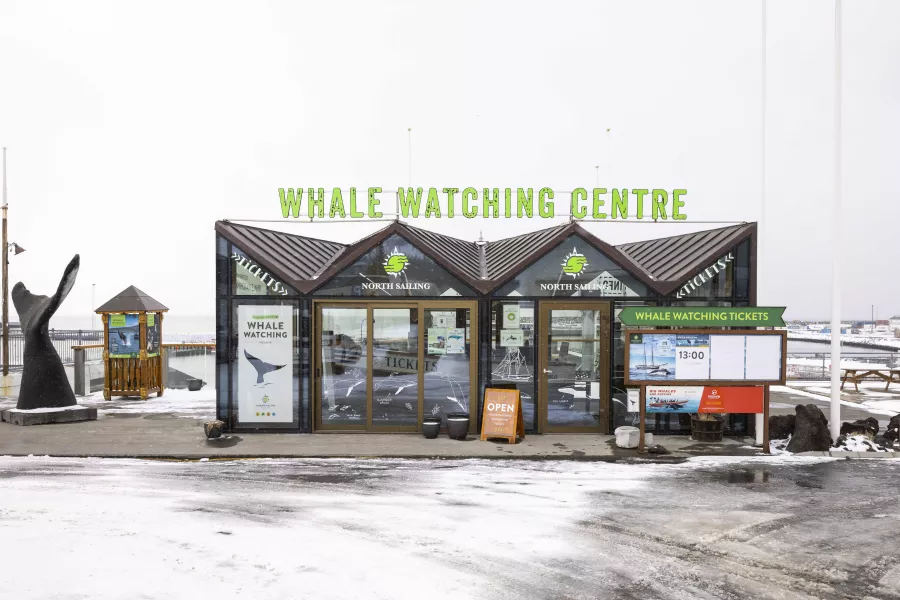 The Whale Watching Centre, shown in the film Eurovision Song Contest: The Story Of Fire Saga, in Husavik, Iceland