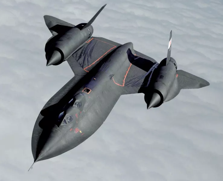 US spy plane the Lockheed SR-71 Blackbird