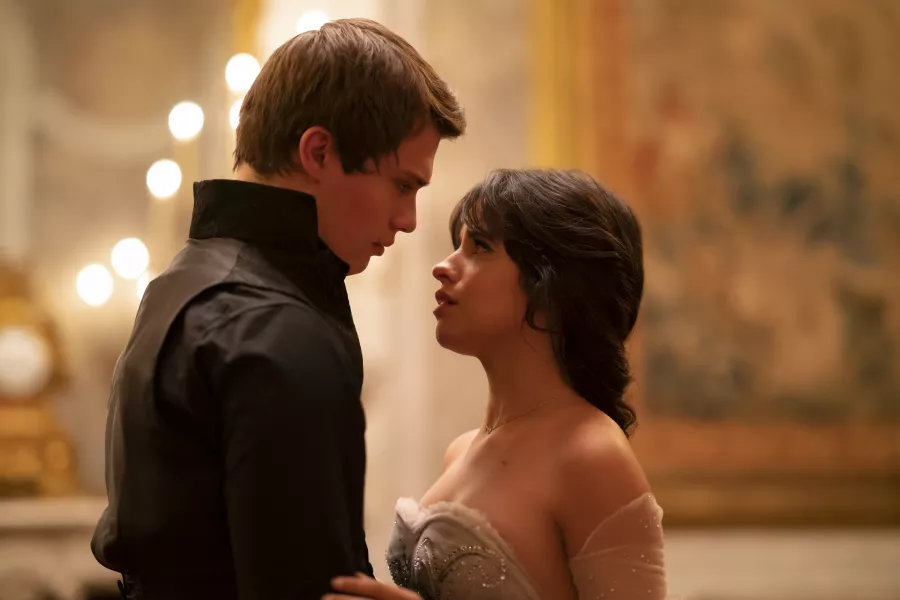 Camilla Cabello and Nicholas Galitzine in Cinderella 