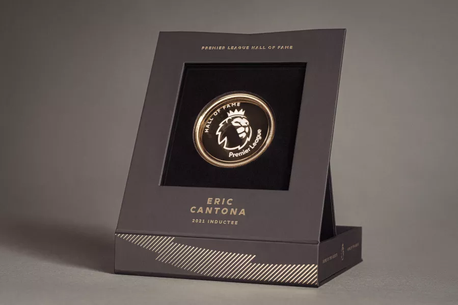 Eric Cantona Premier League Hall of Fame medal