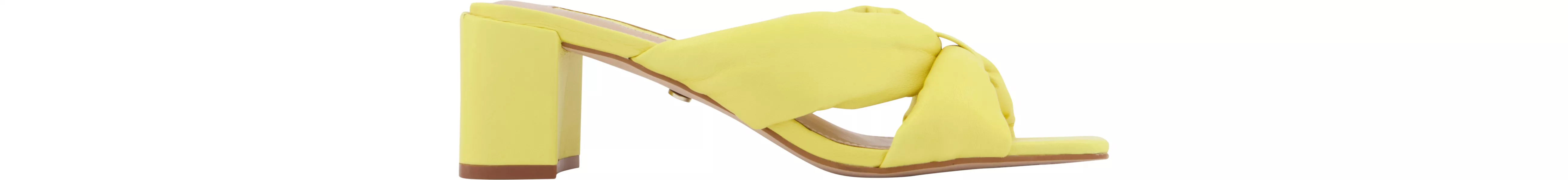 Office Master Plan Padded Mules in Lemon Leather, £59
