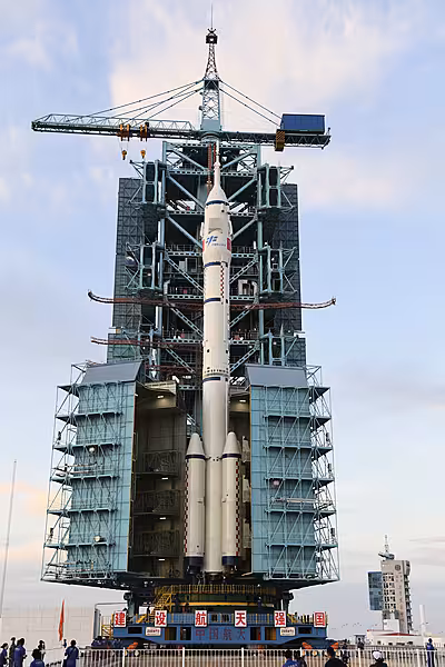 China space rocket launch pad