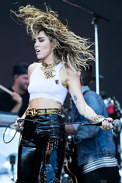 Miley Cyrus During Glastonbury in 2019