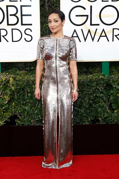 Ruth Negga at the 2017 Golden Globes
