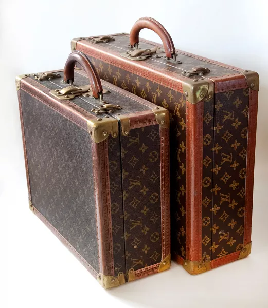 Louis Vuitton suitcases
