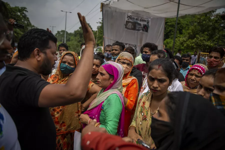 Protesters in India