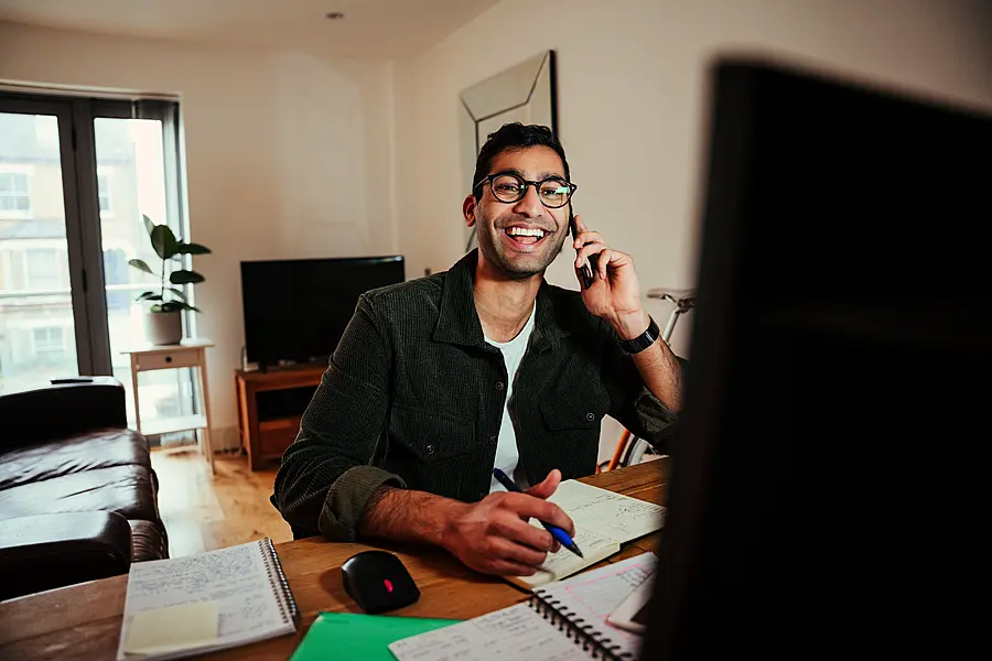 Man working from home