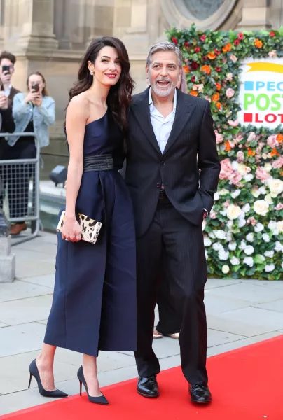 George and Amal Clooney the People's Postcode Lottery charity gala in 2019