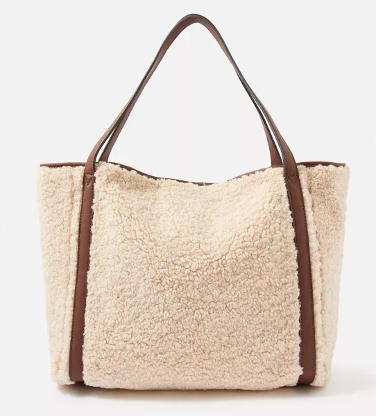 Accessorize Faux Shearling Slouch Bag