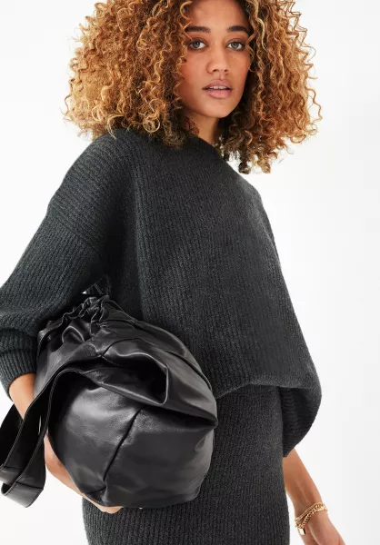 Hush Penny Jumper, £79; Penny Knitted Midi Skirt; Hush Baxter Leather Tote