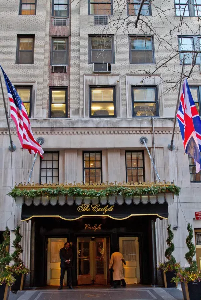 The Carlyle entrance 