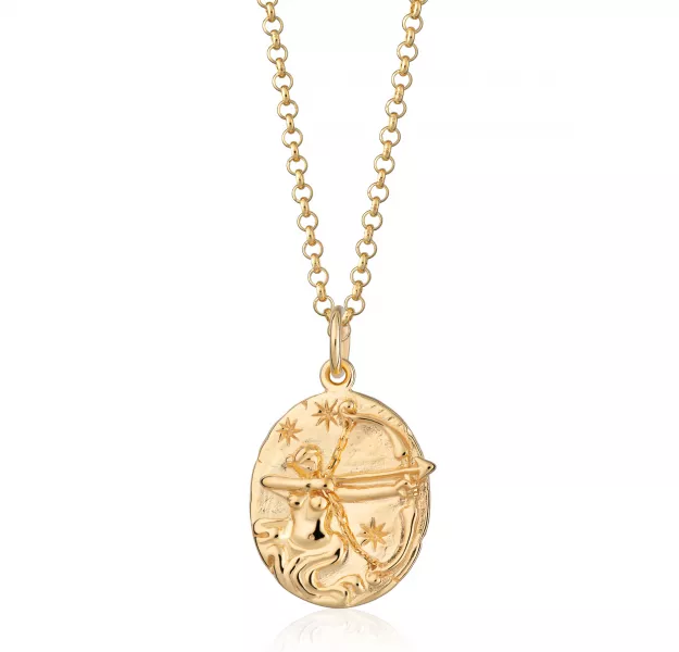 Scream Pretty Gold Plated Sagittarius Zodiac Necklace