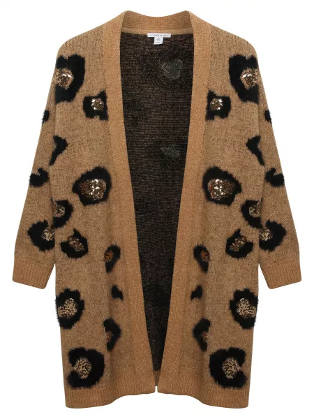 Sonder Studio Leopard Sequin Cardigan