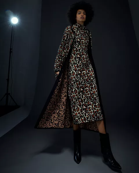 An animal print look from the Temperley London autumn/winter 2021 collection