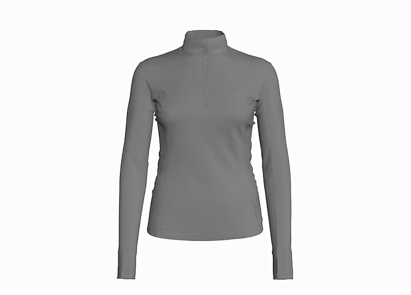 Lululemon Rulu Run Cropped 1/2 Zip Top
