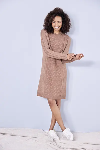 Damart Knitted Dress; (Re)generation Trainers