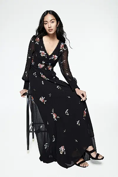 Freemans Together Beaded Maxi Dress